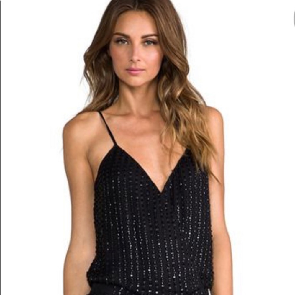 Parker silk beaded jumpsuit